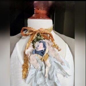 JABOT Slow Stitching🩷🩷🩷MOSSIE ANNA ARTISAN DESIGN NWT